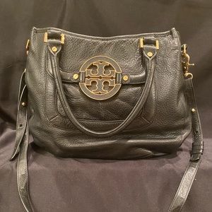 Gently Used Tory Burch Black Leather Purse